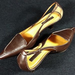 90s Unisa slingbacks/pumps with kitten heel